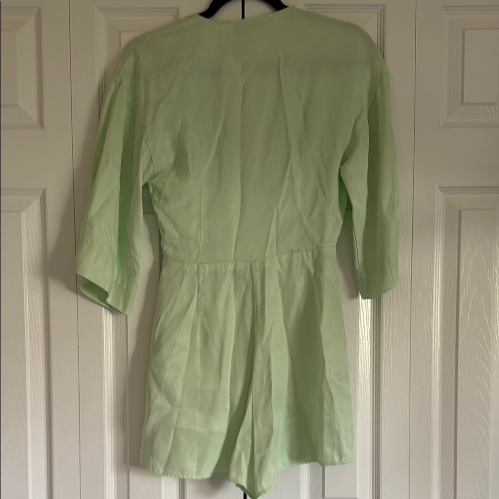 Zara Light Green Romper Skort - Picture 2 of 4